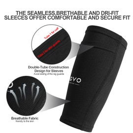 TAGVO Football Shin Pads for Kids, Shin Pads and Shin Pads for Boys Girls, Football Equipment for Football Games, EVA Cushion Protector Reduces Shock and Injury