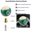 Padaodao Round Billiards Gear Lever Knob Number 10 Car Grip