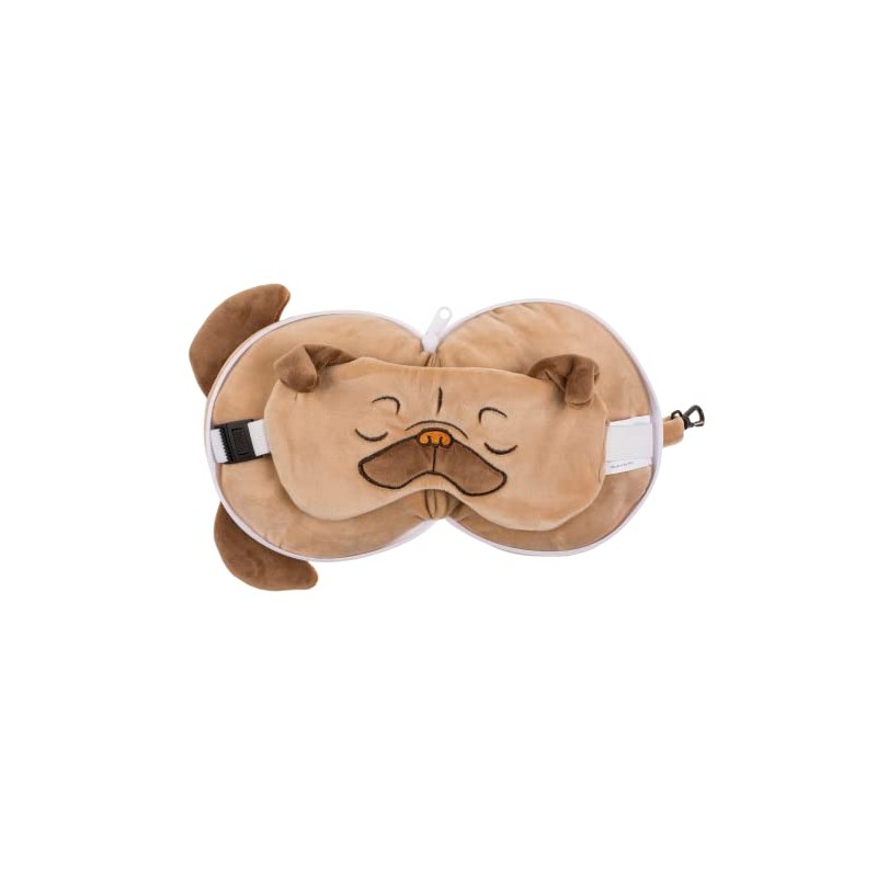 Out of the blue Plush Travel Pillow with Eye Mask
