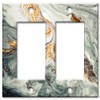 Art Plates 2-Gang Rocker (Decora) OVERSIZE Switch Plate/OVER SIZE Wall