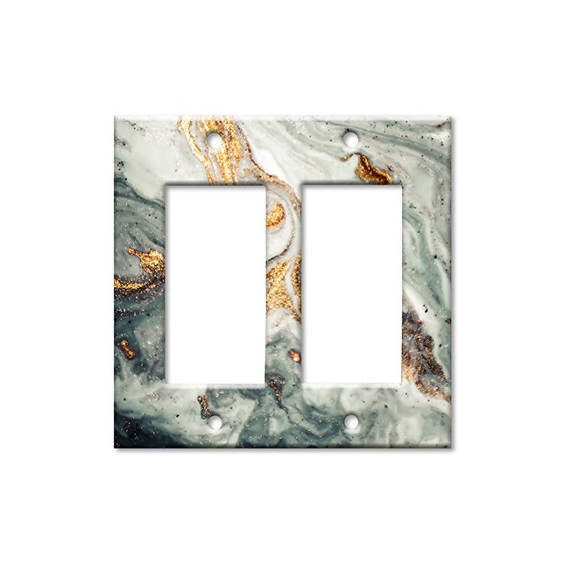 Art Plates 2-Gang Rocker (Decora) OVERSIZE Switch Plate/OVER SIZE Wall