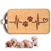dekolaser24 - Keyring Dog Cat Paw Ekg Heart Funny Sayings