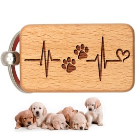 dekolaser24 - Keyring Dog Cat Paw Ekg Heart Funny Sayings Dog Pet Birthday Wishes Gift Idea for Men Women Birthday Gift for Birthday or Christmas, Dog Cat Paw Ekg Heart