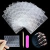 720 Pieces Double-Sided Nail Glue Stickers Transparent Set - 30