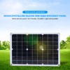 Solar Battery Charging Panel 50W Monocrystalline DC 18V Portable Solar