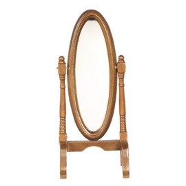 Aztec Wodden Standing Swivel Mirror D1165