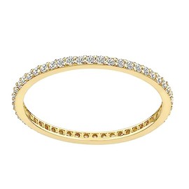 Old English Jewellers 9ct Yellow Gold Stone Set Full Eternity Band Ring size J K L M N O P Q R S (M)