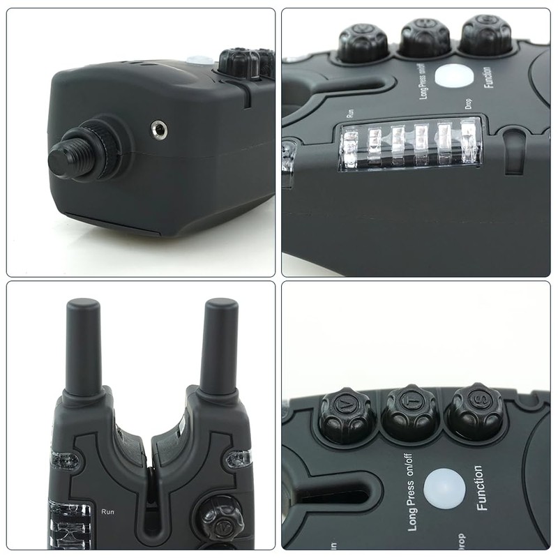 Hirisi Tackle Waterproof Carp Fishing Bite Alarm with 9 LEDs