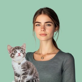 blingbling warmth Hollow Flower Wreath Cat Necklace – Elegant Pet Accessory Set, Perfect for Emotional Bonding with Your Feline Friend