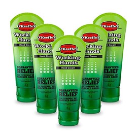 O'Keeffe's Working Hands, 80ml Tubes (5 Pack) - Hand Cream for Extremely Dry, Cracked Hands | Instantly Boosts Moisture Levels, Creates a Protective Layer & Prevents Moisture Loss