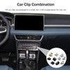 Rebvugr 100Pcs 10 Sizes Auto Car U-Clip Metal Trim Panel