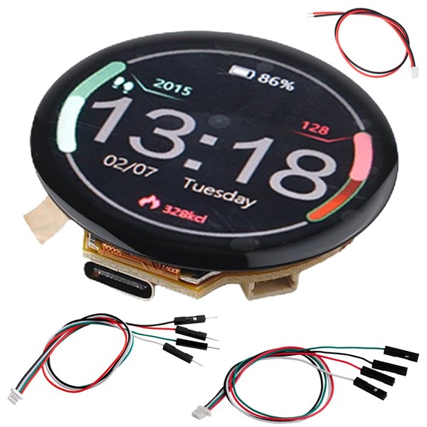 DIYmalls 1.28 inch ESP32 IPS Round Display ESP32-2424S012C-I Capacitive Touchscreen