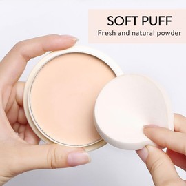 GECOMO Concealer Banana Powder Long Lasting Clear Loose Powder Touch Up Loose Powder Waterproof Brightening Setting Powder Highlight Powder Cream Matte (02# Natural Color)