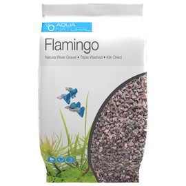 Aqua Natural Flamingo 20lb Gravel Substrate for aquascaping, Aquariums, vivariums and terrariums 4-6mm, Rose Pink