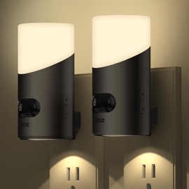 Lyridz Lyridz Nachtlicht Steckdose mit Bewegungssensor Oberen und Unteren Beleuchtung Ultrahelles, 2 Stck Dimmbares Nachtlampe Warmwei?es LED Nachtlicht mit 3 Modi fr Schlafzimmer, Kche, Flur, 2700K
