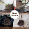 Natural Ostrich Feather Duster 14.9 Inch Fluffy Mini Dusters with