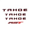 Set 4pack OEM Three Tahoe Plus RST Tailgate Emblems 3D