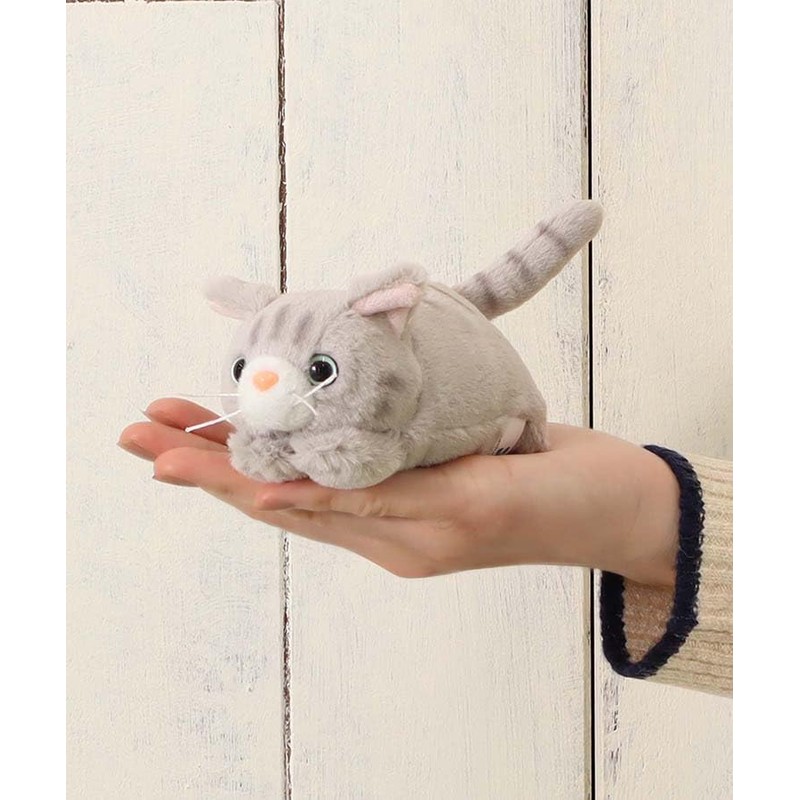 Bleu Bleuet Lying Down Cat Plush Toy (Black)