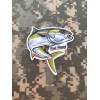 Reel Happpy Co Rainbow Trout Fishing Decal Sticker 3.25” X