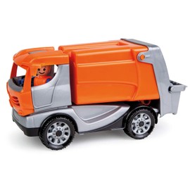 Lena 01623 Truckies, Solid Vehicle Approx. 22 cm, Small Refuse Truck 2 Years of Age, Sturdy Toy for Sandbox, Beach and Children's Room