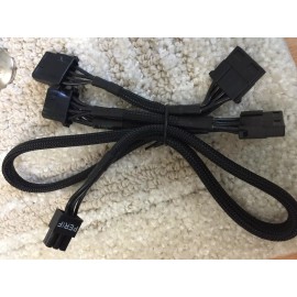 eVGA 6 pin Perif to 4x IDE DRIVER POWER cable FOR EVGA  450-1000 G2 G3 G5 B3 P2