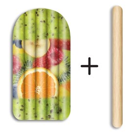 Fruit Popsicle Float and Noodle - Pool Float Tube, Inflatable Rafts for Kids & Adults - Large Blow Up Float for Summer Beach Swimming - Two Floats - Take2Floats