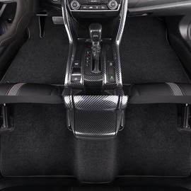 GXARTS Car Floor Mats Carpet Full Set Fit for Ford Explorer Base Limited Platinum Sport XLT 2015 2016 2017 2018 2019 6PCS | All-Weather, Velour, Black | Waterproof ＆ Anti Sliding Back