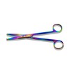 Cynamed Mayo Dissecting Scissors with Multicolor/Rainbow Titanium Coating - Long,