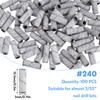 Tyqour 100 Pcs 240 Grit Small Sanding Bands for Nail