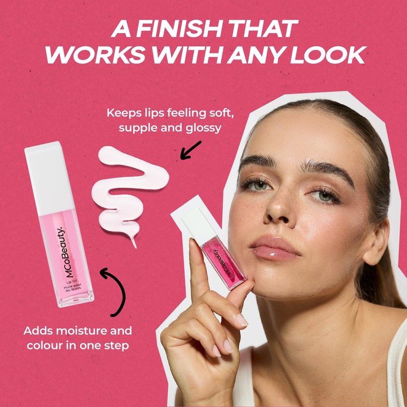 MCoBeauty Lip Oil Hydrating Treatment Tinted Lip Gloss - Sheer