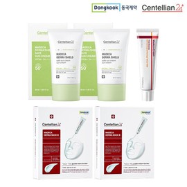 Madeca Derma Shield Sunscreen 2 pcs + Madeca Cream 1 pc + Mask Pack 2 boxes / 마데카 더마쉴드선크림2개 + 마데카크림1개 + 마스크팩2박스