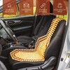 ZONETECH Wood Beaded Seat Cushion 2-Pack Premium Quality Car Massaging
