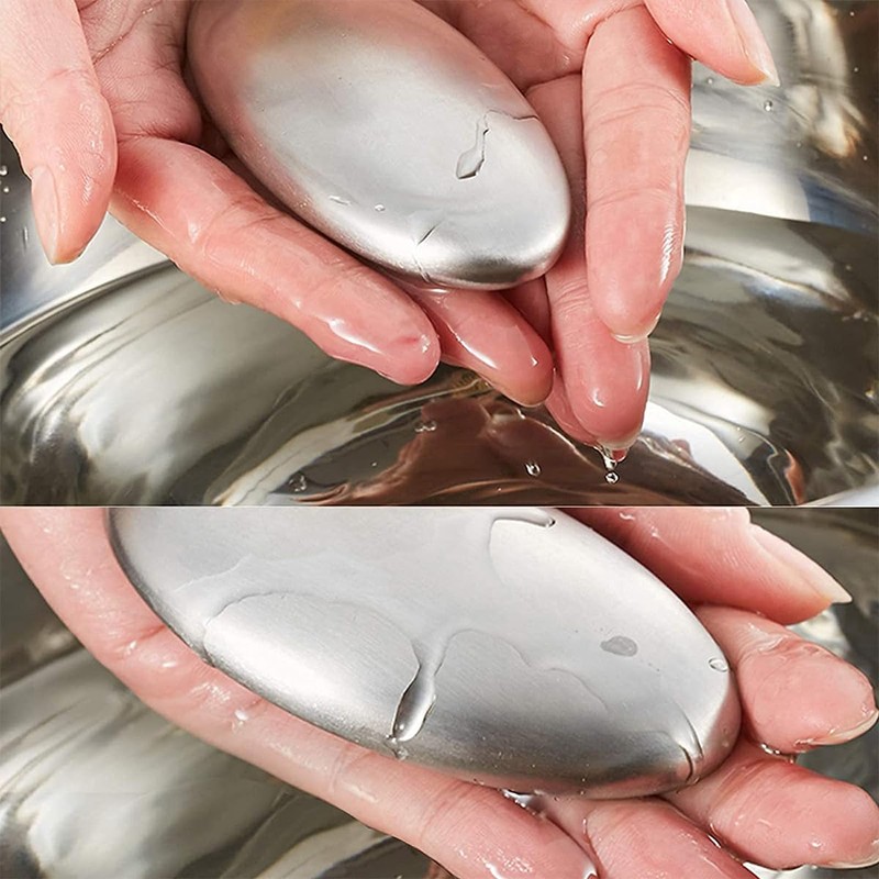 Enwye 2 Sets Of Stainless Steel Soap (with Base) Suitable