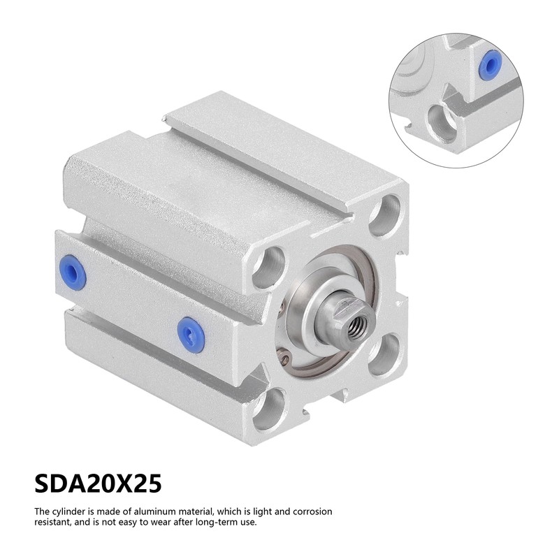 Thin Air Cylinder Aluminum Double Acting Linear Reciprocating Motion Accessories