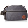 Timberland Men's Toiletry Bag Canvas Travel Kit Organizer, Charcoal, One