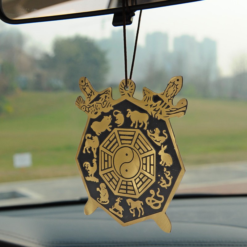 Bagua Mirror Strong Brass 12 Animal Signs Bring Auspiciousness Hermony