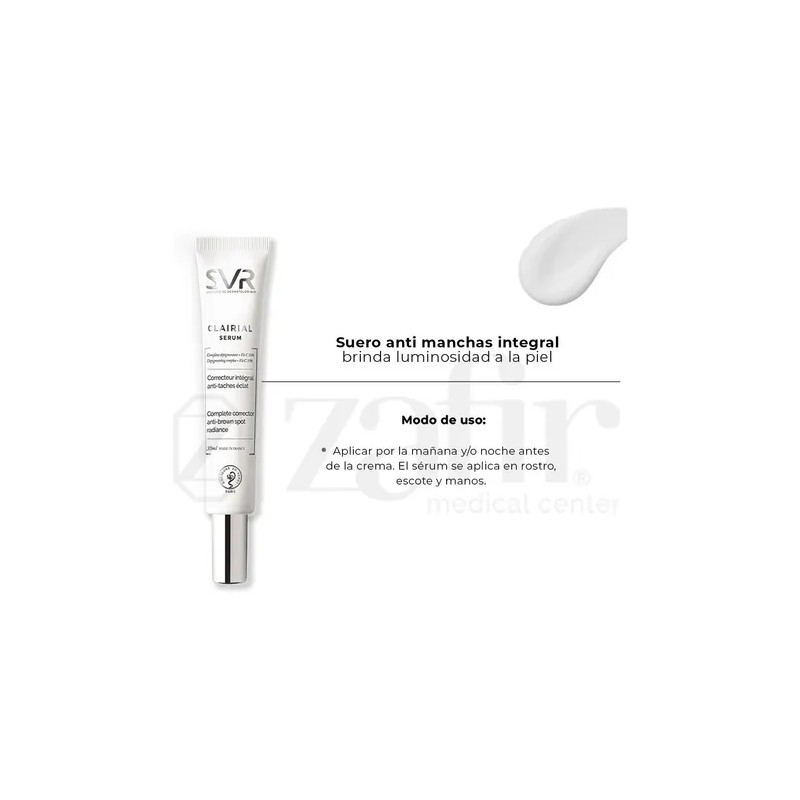 Serum Antimanchas SVR Clairial 30ml Noche Rostro Piel Sensible