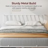 MAHANCRIS King Size Headboard Only, Metal Headboard with 2 Power