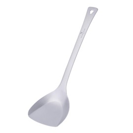 Boundless Voyage Ti1073T Titanium Turner, Turner, Cooking Utensils, Lightweight, Durable, Rust Free, Easy to Clean, High Temperature Resistant, BBQ Teppanyaki, Okonomiyaki, Easy to Insert Turner,