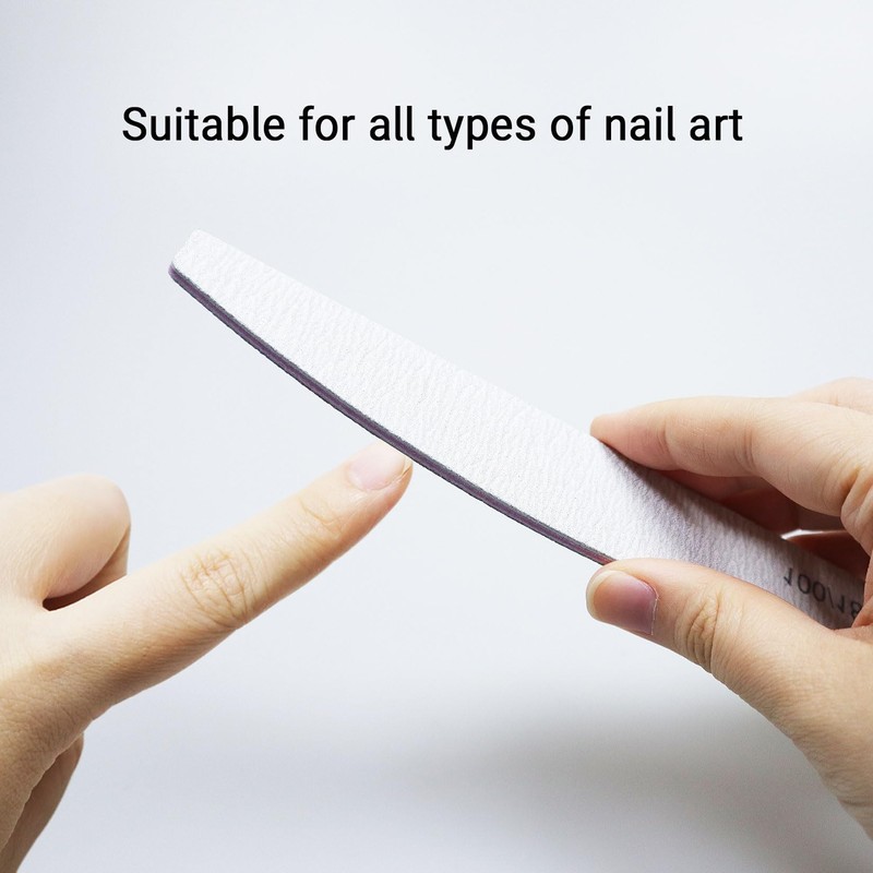 Professional Double Sided Nail Files 100/180 Grit Emery Board Nail