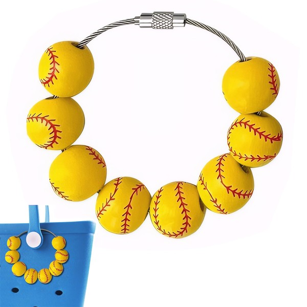 Xuvrir Bag Charms for Bogg Bag Accessories,Baseball Accessories Charm, Keychain