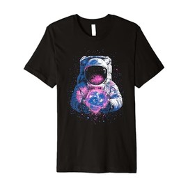 Outer Space Astronaut Earth Astronomy Science Universe Men Premium T-Shirt