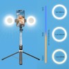 BSOON Tripie para Celular Luz Relleno180cm,Palo Selfie Stick