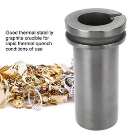 High Purity Graphite Crucible, 1kg/2kg/3kg Graphite Crucible Metal Melting Ingot Mould for Gold Silver Brass Aluminum Furnace Casting Jewelry Tools(1KG)