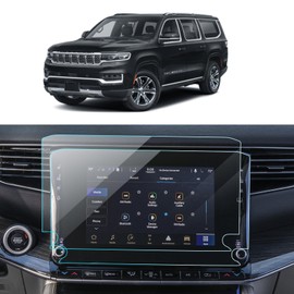 LANTU 2PCS Car Screen Protector for 2022 2023 2024 2025 Grand Wagoneer (Base, Series, Obsidian) Accessories Navigation Nano Touchscreen Protector Film HD Clear Bubble Free 12''
