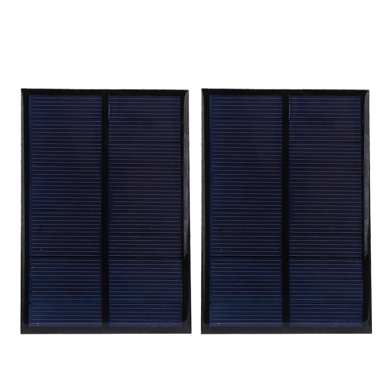 2Pcs Mini Solar Panel Epoxy Power Module Battery Polysilicon Industrial