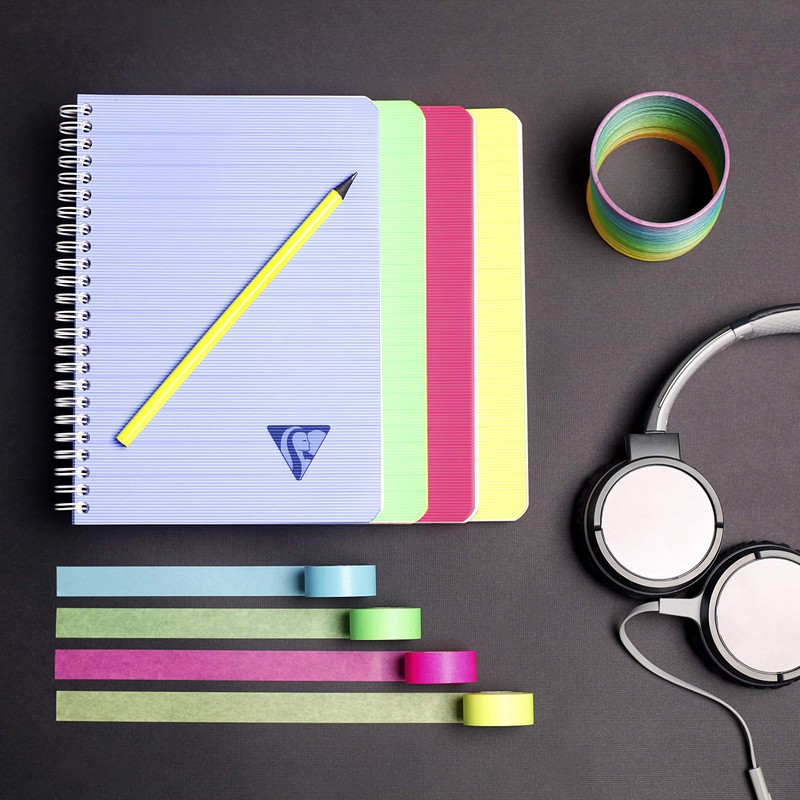 Clairefontaine Linicolor Fresh 328425C Spiral Bound Notebook 9.5 x 14