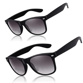 ESAVIA Reading Sunglasses for Men Women Tinted Sunglasses with Readers Spring Hinge Sun Readers Anti Glare UV400 Protection (Black, 1.5, diopters)