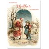 doodlecards Mother Christmas Card Victorian Style Medium Size Christmas Card