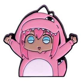 Dino Bocchi the Rock! Pink Dinosaur Costume Kessoku Band Manga Anime 1.4" Enamel Pin Badge, 1.4 Inches, Enamel, enamel